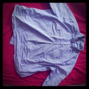 Striped 3 button blouse